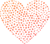 野菜でできたハート